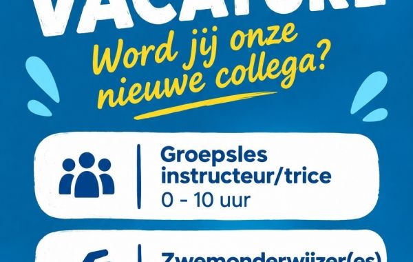 Vacature Sportles instructeur m/v